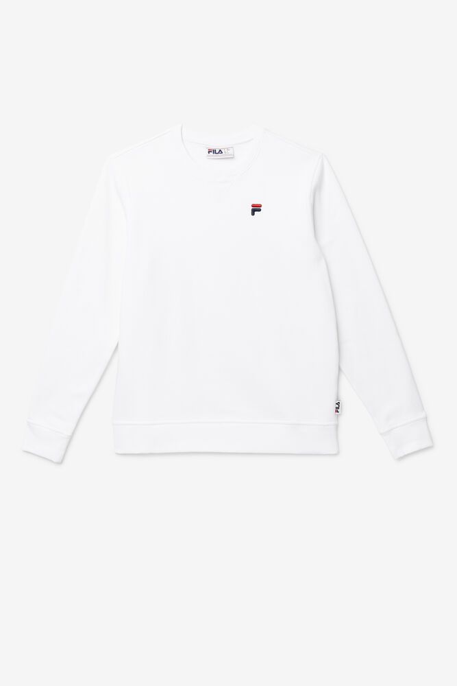 Fila Kieve Sweatshirt White - Mens - 32079KZHT